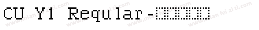 CU Y1 Reqular字体转换